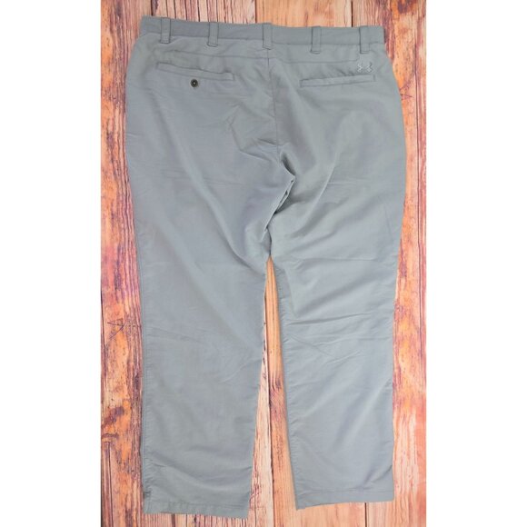 Under Armour Mens Golf Pants 42 x 32 Light Gray - Picture 2 of 8